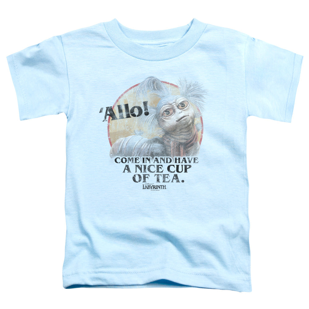 Labyrinth Tea Toddler Kids Youth T Shirt Light Blue Officially Licensed