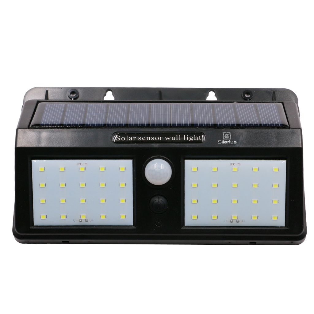 Silarius SIL-SOLARMOTION9 IP65 Solar PIR Motion detect light w/ Solar panel: 9V 1.3W