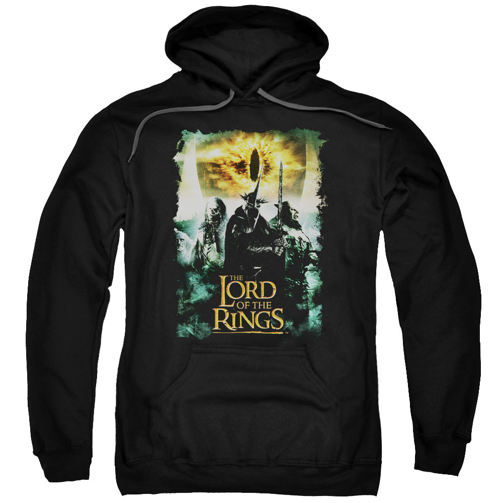 Lord Of The Ringsd Of The Rings Villain Group Mens Hoodie Black Officially Licensed