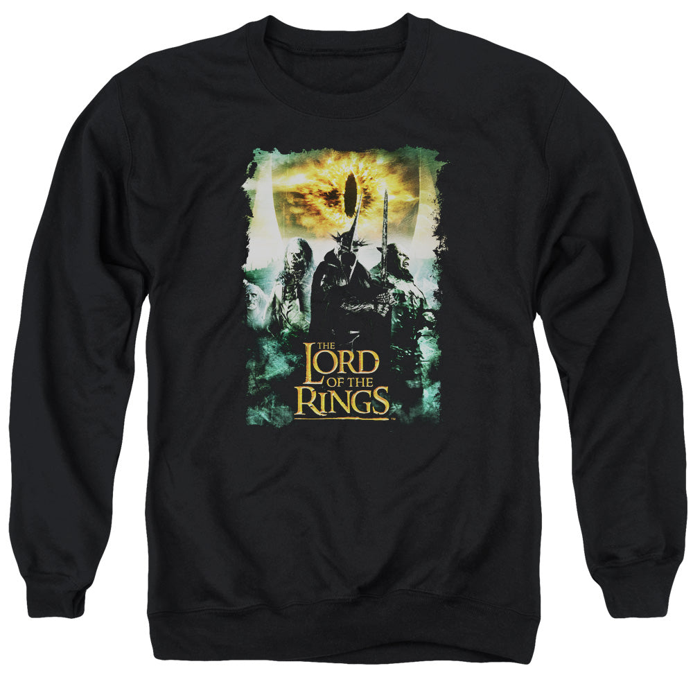 Lord Of The Rings Villain Group Mens Crewneck Sweatshirt Black Officially Licensed