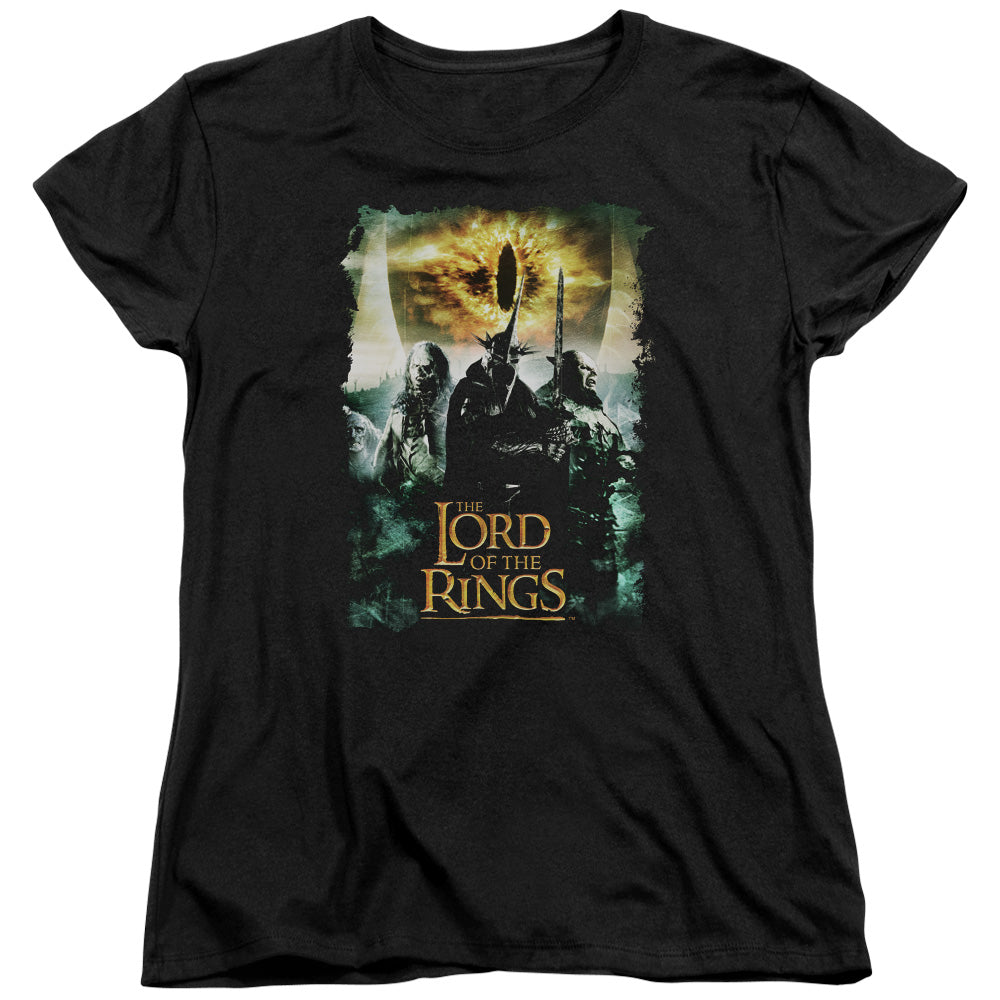 Lord Of The Rings Villain Group Womens T Shirt Black Officially Licensed