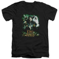 Lord Of The Rings Hero Group Mens Slim Fit V-Neck T Shirt Black Officially Licensed