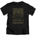 Lord Of The Rings Ishkhaqwi Durugnul Juvenile Kids Youth T Shirt Black Officially Licensed