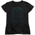 Lord Of The Rings Doors of Durin Womens T Shirt Black Officially Licensed