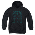 Lord Of The Rings Doors of Durin Kids Youth Hoodie Black Officially Licensed