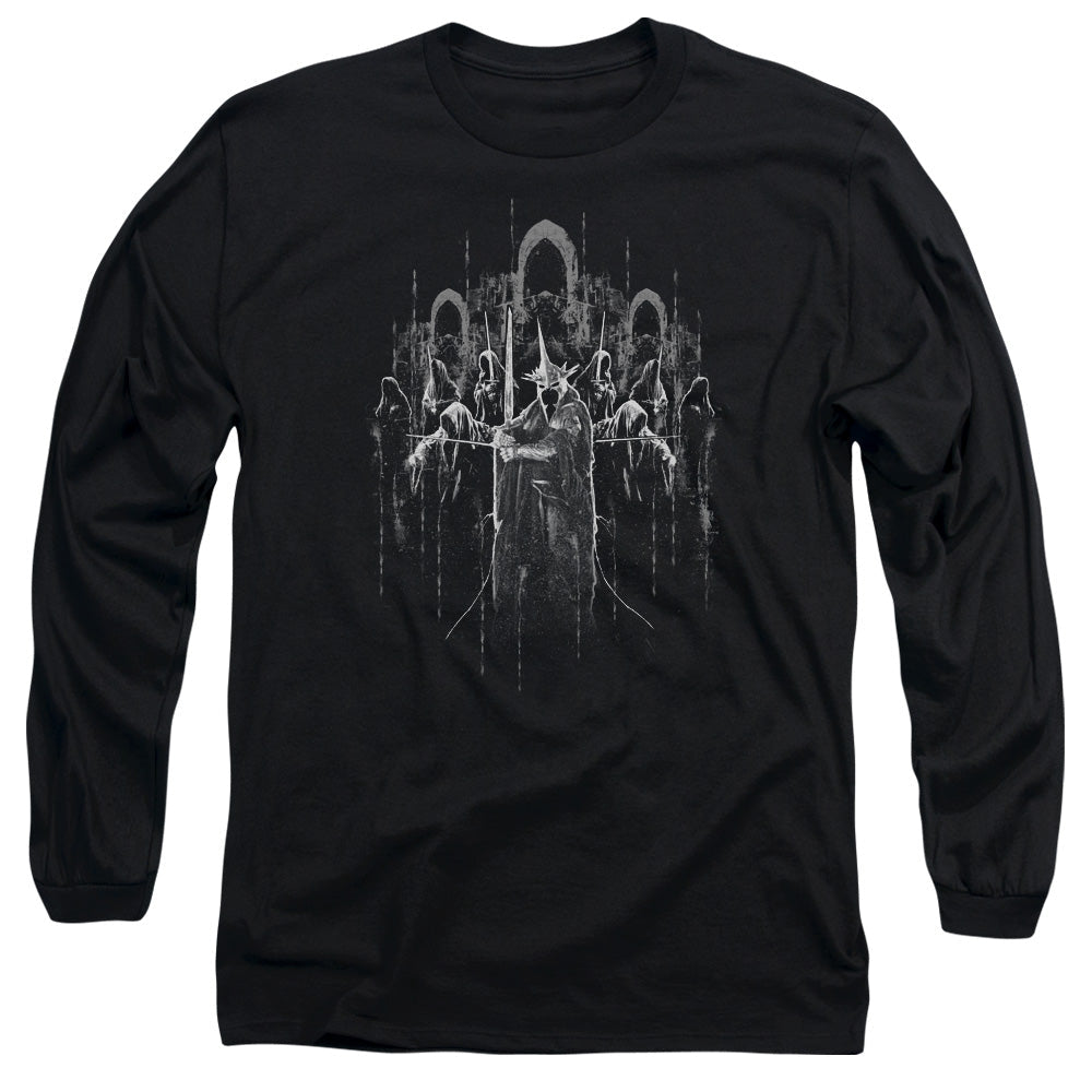 Lord Of The Rings The Nine Mens Long Sleeve Shirt Black Officially Licensed Officially Licensed