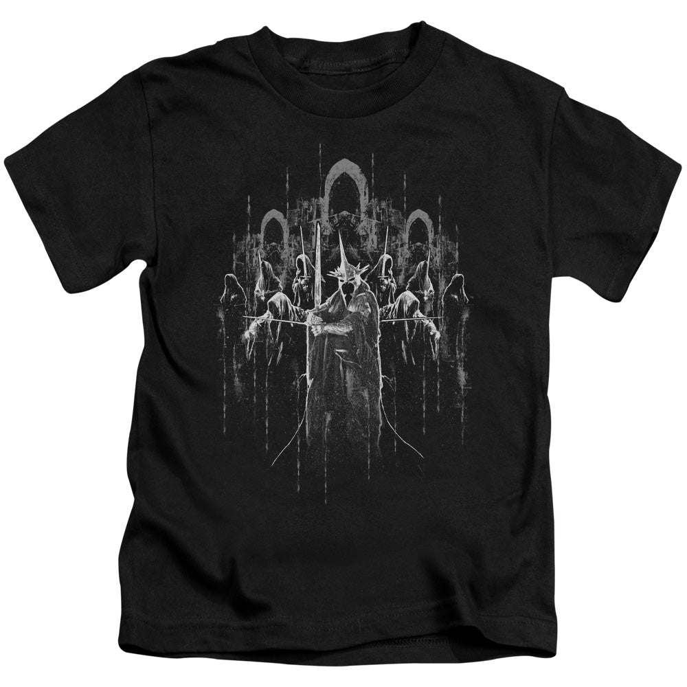 Lord Of The Rings the Nine Juvenile Kids Youth T Shirt Black Officially Licensed