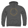 Lord Of The Ringsd Of The Rings One Ring Mens Hoodie Charcoal Officially Licensed