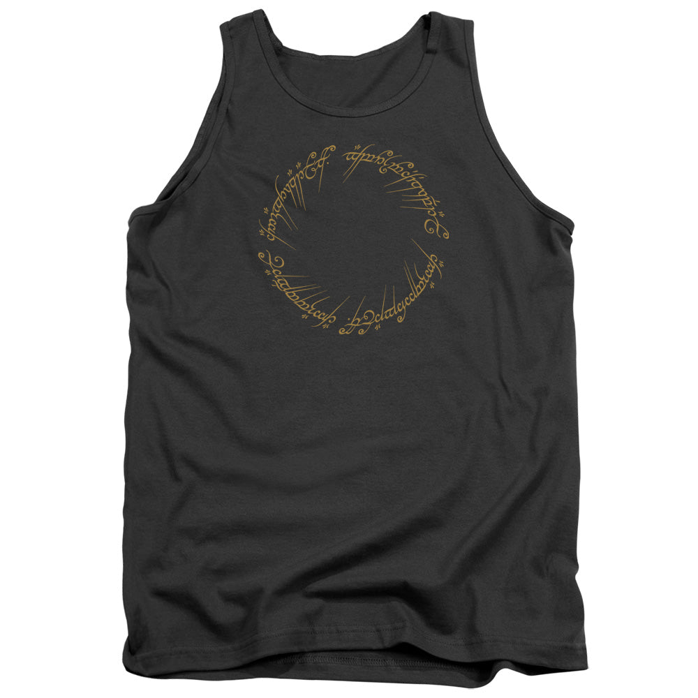 Lord Of The Rings One Ring Mens Tank Top Shirt Charcoal Officially Licensed