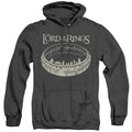Lord Of The Rings The Journey Heather Mens Hoodie Black Officially Licensed