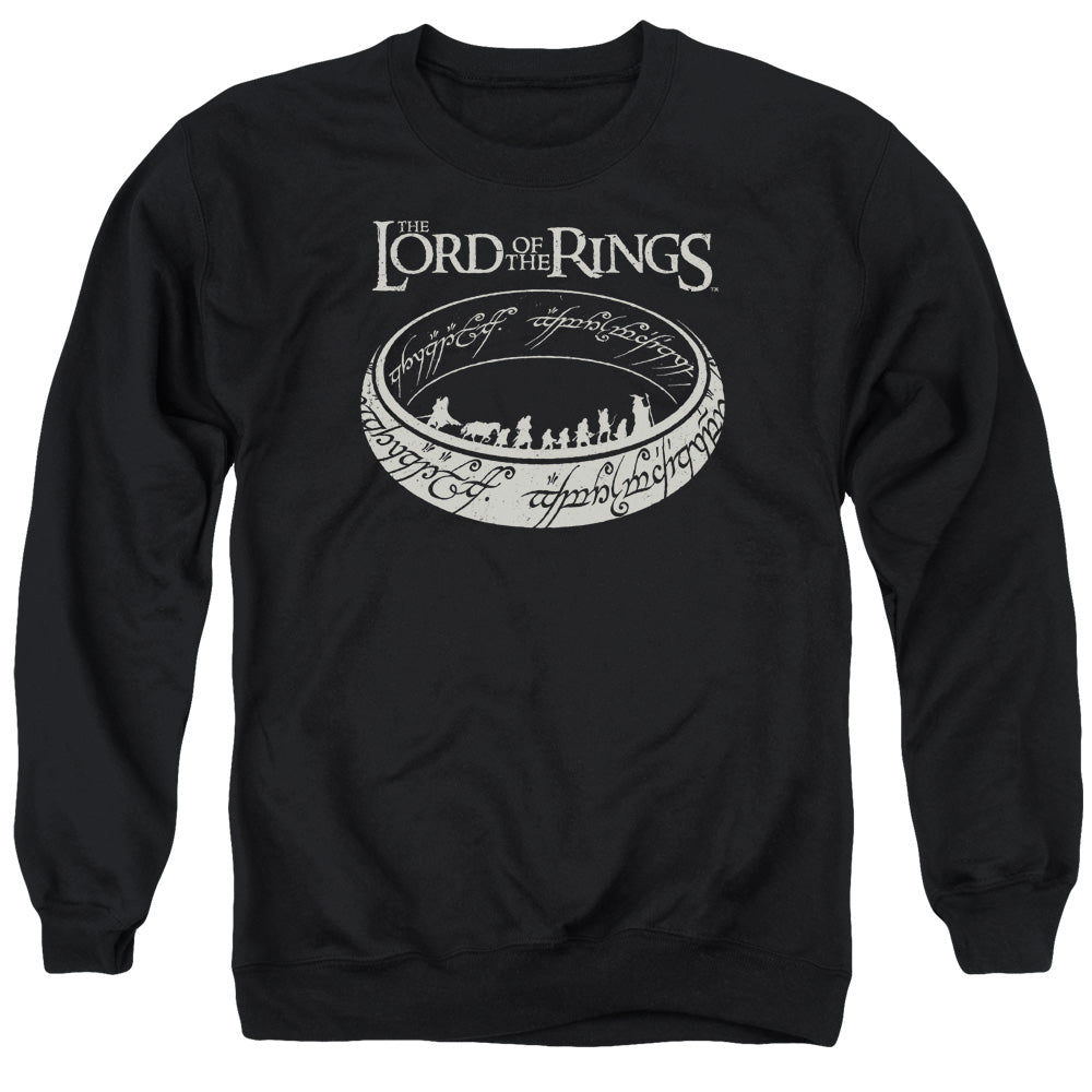 Lord Of The Rings The Journey Mens Crewneck Sweatshirt Black Officially Licensed