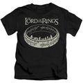 Lord Of The Rings the Journey Juvenile Kids Youth T Shirt Black Officially Licensed