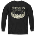 Lord Of The Rings the Journey Long Sleeve Kids Youth T Shirt Black Officially Licensed