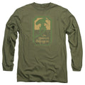 Lord Of The Rings Green Dragon Tavern Mens Long Sleeve Shirt Military Green Officially Licensed Officially Licensed