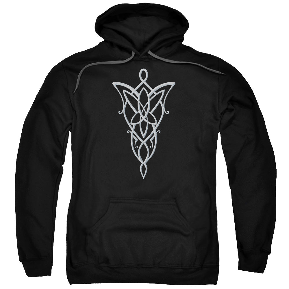 Lord Of The Ringsd Of The Rings Arwen Necklace Mens Hoodie Black Officially Licensed