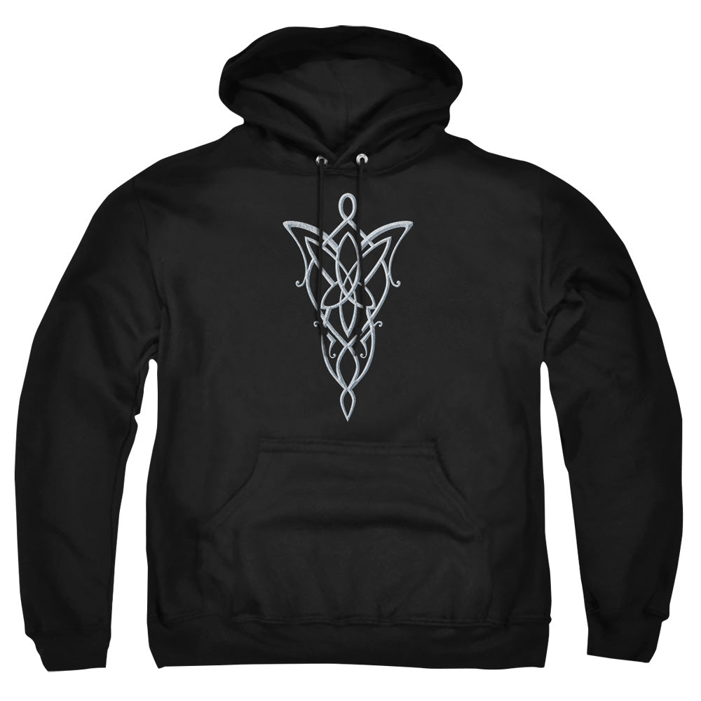 Lord Of The Ringsd Of The Rings Arwen Necklace Mens Hoodie Black Officially Licensed