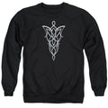 Lord Of The Rings Arwen Necklace Mens Crewneck Sweatshirt Black Officially Licensed