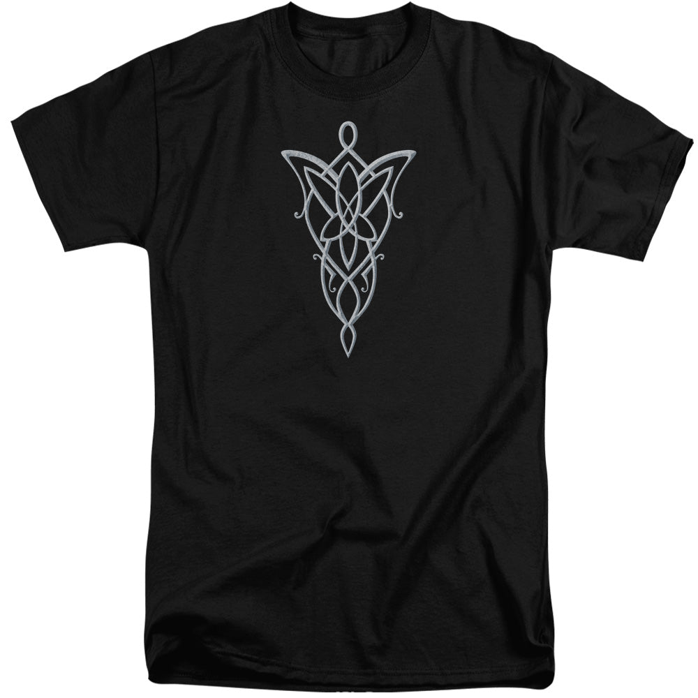 Lord Of The Rings Arwen Necklace Mens Tall T Shirt Black Officially Licensed