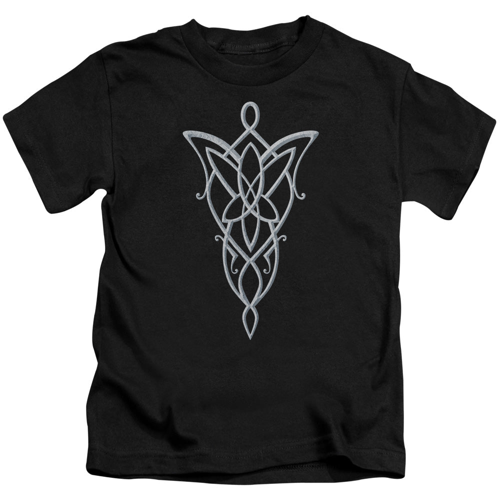 Lord Of The Rings Arwen Necklace Juvenile Kids Youth T Shirt Black Officially Licensed