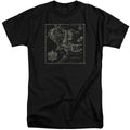Lord Of The Rings Map Of Me Mens Tall T Shirt Black Officially Licensed