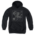 Lord Of The Rings Map of Me Kids Youth Hoodie Black Officially Licensed