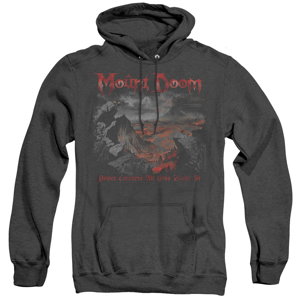 Lord Of The Rings Power Corrupts Heather Mens Hoodie Black Officially Licensed