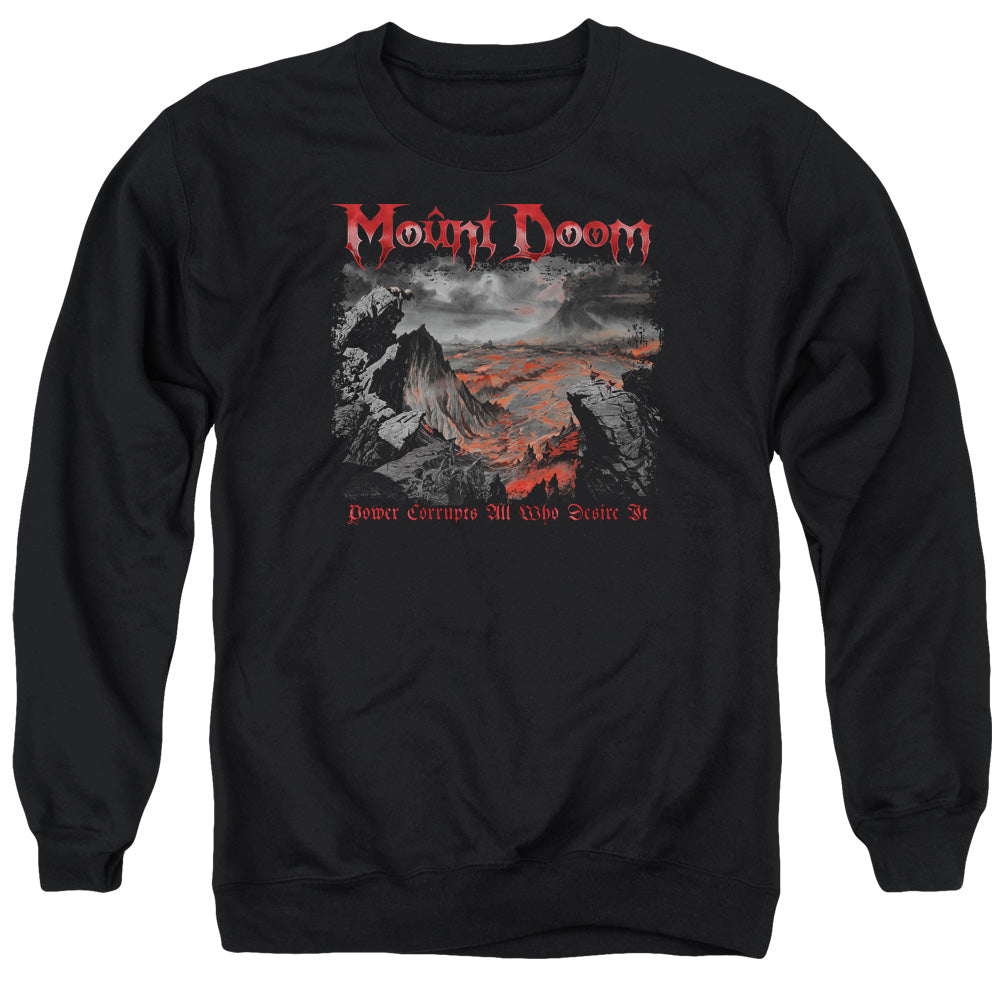 Lord Of The Rings Power Corrupts Mens Crewneck Sweatshirt Black Officially Licensed
