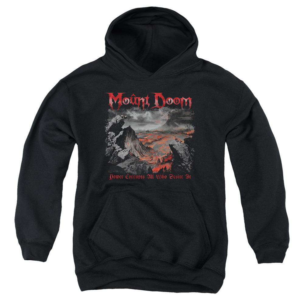 Lord Of The Rings Power Corrupts Kids Youth Hoodie Black Officially Licensed