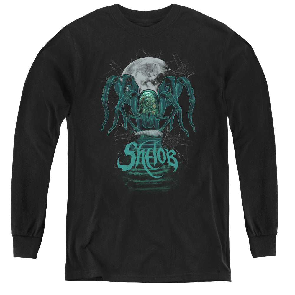 Lord Of The Rings Shelob Long Sleeve Kids Youth T Shirt Black Officially Licensed