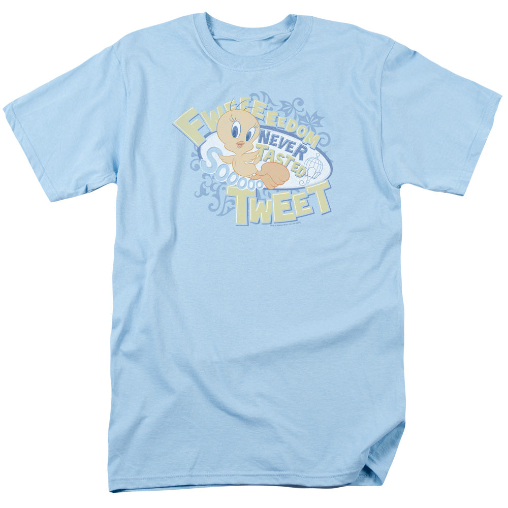 Looney Tunes Fweedom Mens T Shirt Light Blue Officially Licensed