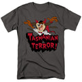 Looney Tunes Taz Terror Mens T Shirt Charcoal Officially Licensed