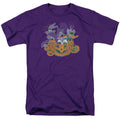Looney Tunes Spooky Pals Mens T Shirt Purple Officially Licensed