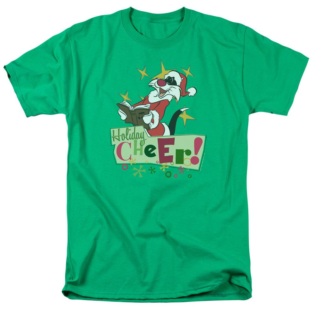 Looney Tunes Cheer Sylvester Mens T Shirt Kelly Green Officially Licensed