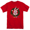 Looney Tunes Holiday Bunny Mens T Shirt Red Officially Licensed