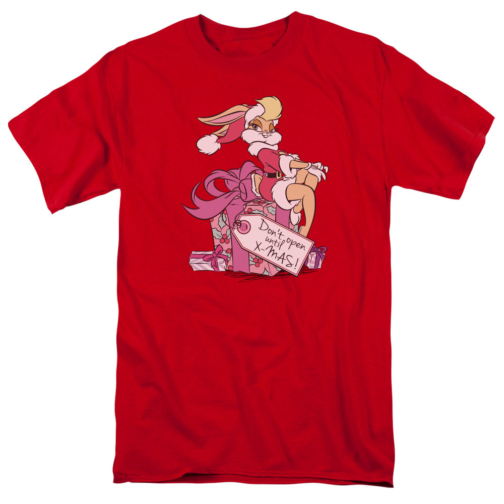 Looney Tunes Lola Present Mens T Shirt Red Officially Licensed
