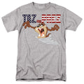 Looney Tunes Taz For Prez 3 Mens T Shirt Athletic Heather Officially Licensed