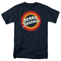 Looney Tunes Merrie Logo Mens T Shirt Navy Blue Officially Licensed