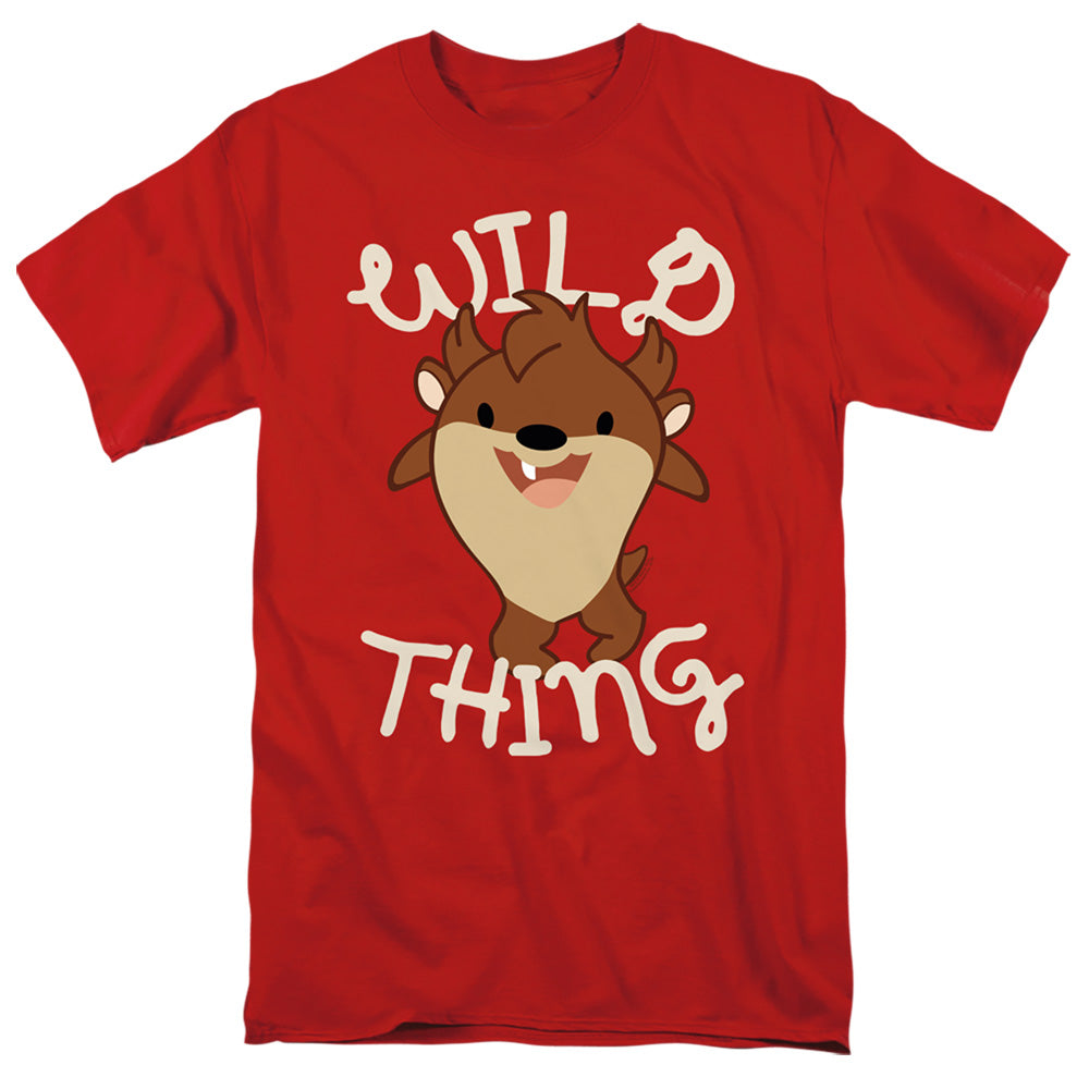 Looney Tunes Wild Thing Kid Mens T Shirt Red Officially Licensed
