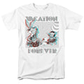 Looney Tunes Vacation Forever Mens T Shirt White Officially Licensed