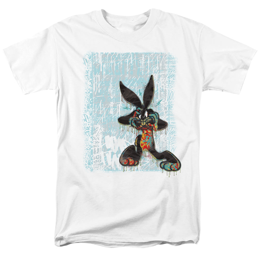 Looney Tunes Graffiti Rabbit Mens T Shirt White Officially Licensed