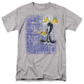Looney Tunes Graffiti Duck Mens T Shirt Athletic Heather Officially Licensed