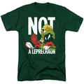 Looney Tunes Not A Leprechaun Mens T Shirt Hunter Green Officially Licensed