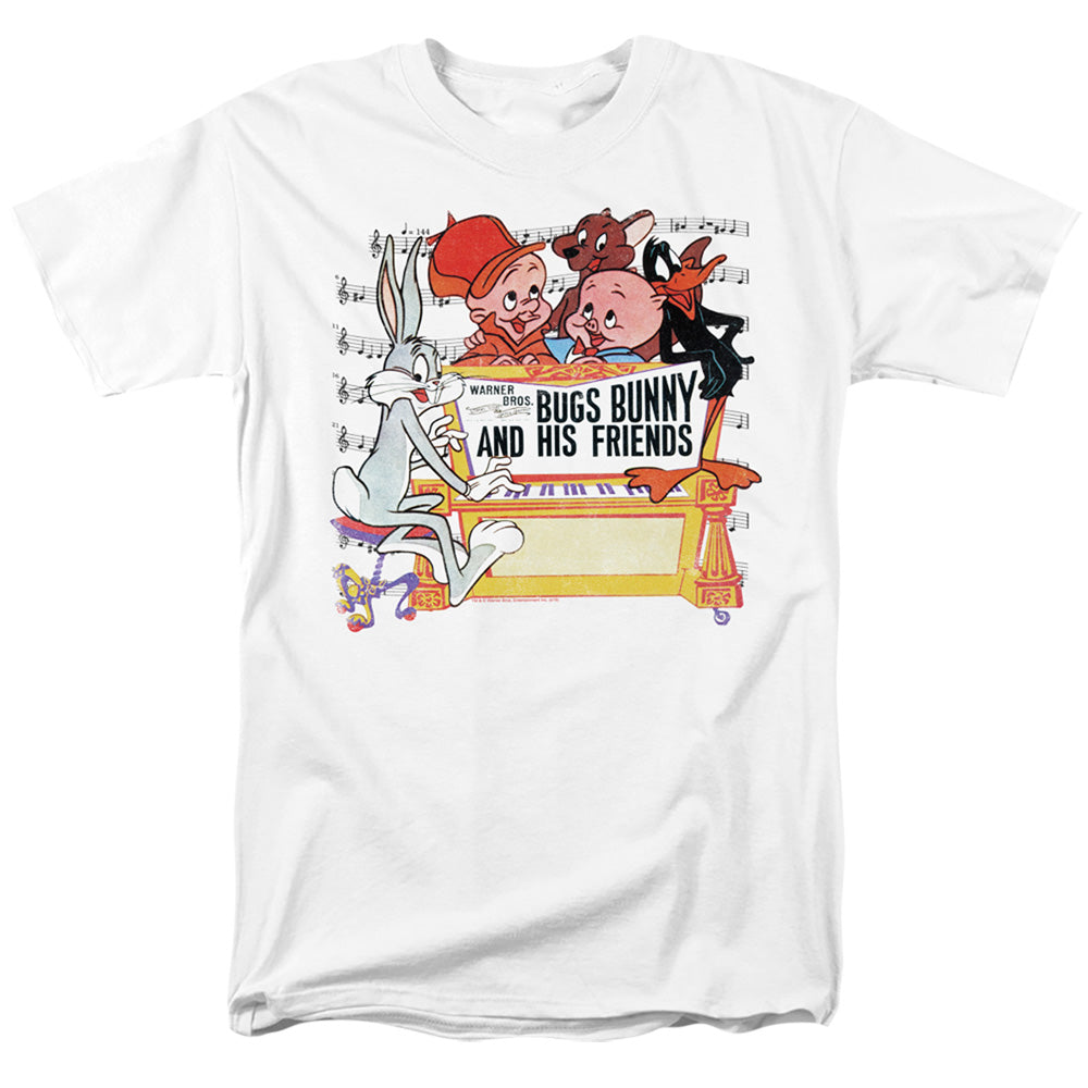 Looney Tunes Bugs And Friends Mens T Shirt White Officially Licensed