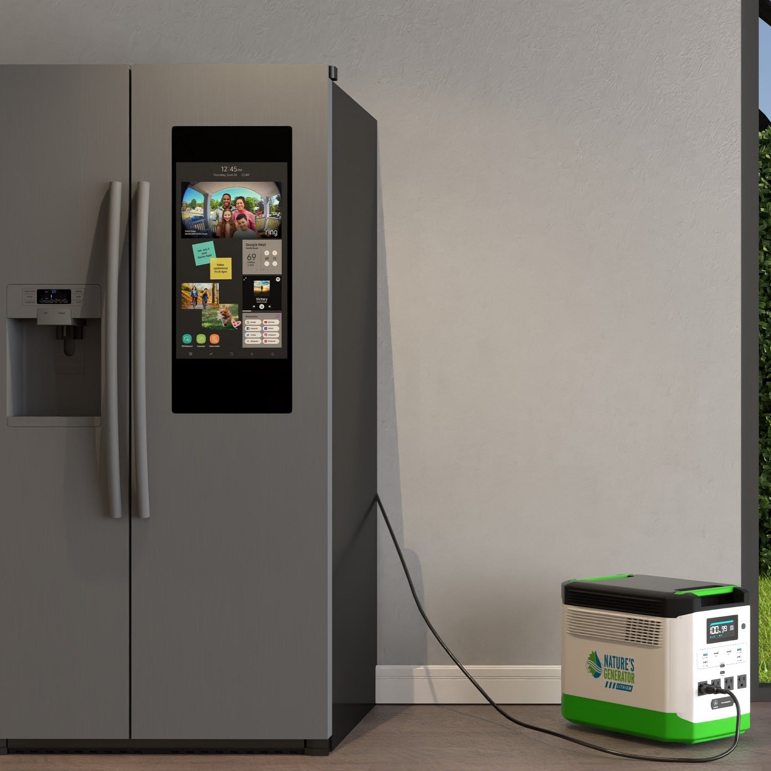 High Capacity Lithium 1800 Solar Generator and Transfer Switch