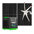 Nature's Generator Lithium 6000 with Solar Panels and Wind Turbine