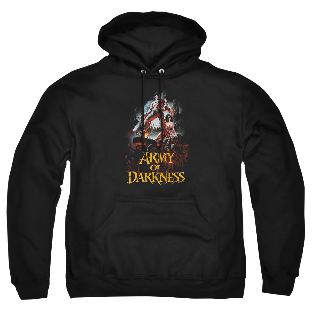 Army Of Darkness Bloody Poster Mens Hoodie Black Officially Licensed