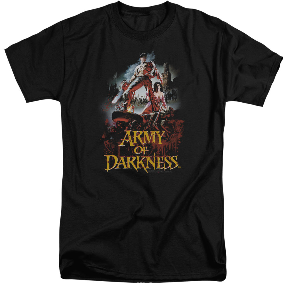 Army Of Darkness Bloody Poster Mens Tall T Shirt Black Officially Licensed