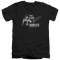 Army Of Darkness Boomstick Mens Slim Fit V-Neck T Shirt Black Officially Licensed