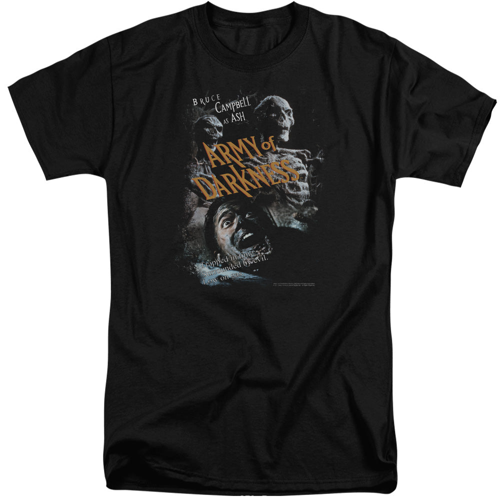 Army Of Darkness Covered Mens Tall T Shirt Black Officially Licensed