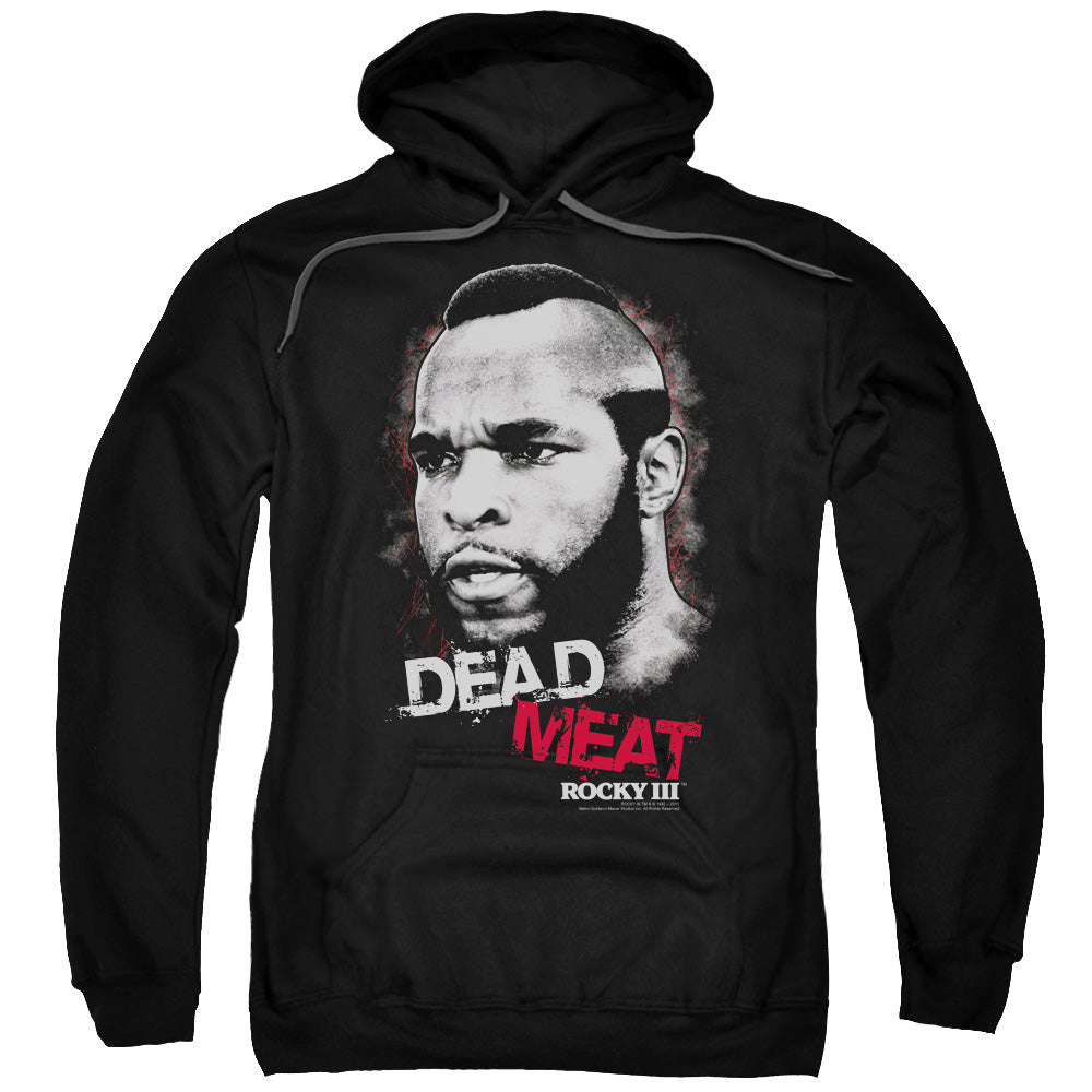 Rocky Iii Dead Meat Mens Hoodie Black Officially Licensed
